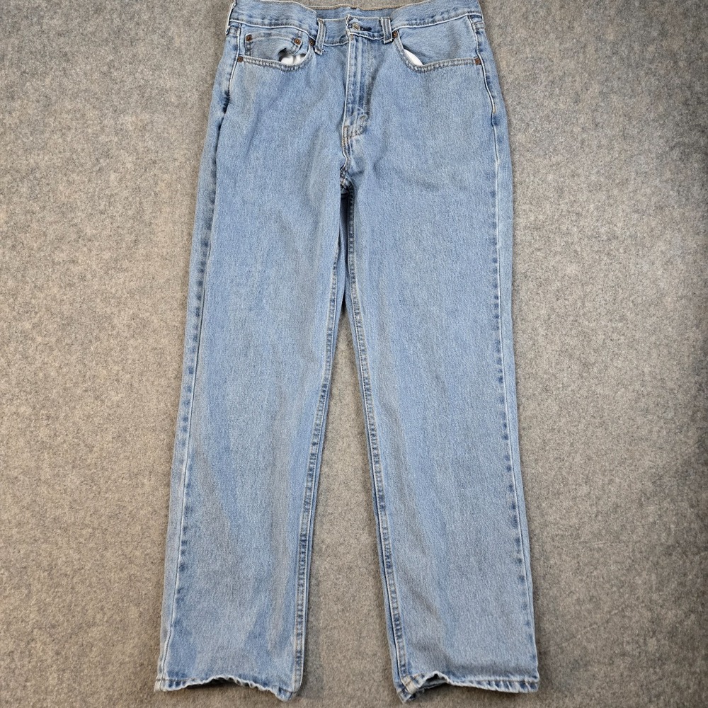 Levis 550 Jeans Mens 34X32 Relaxed Fit Straight Leg Blue Denim Y2K Baggy Skater